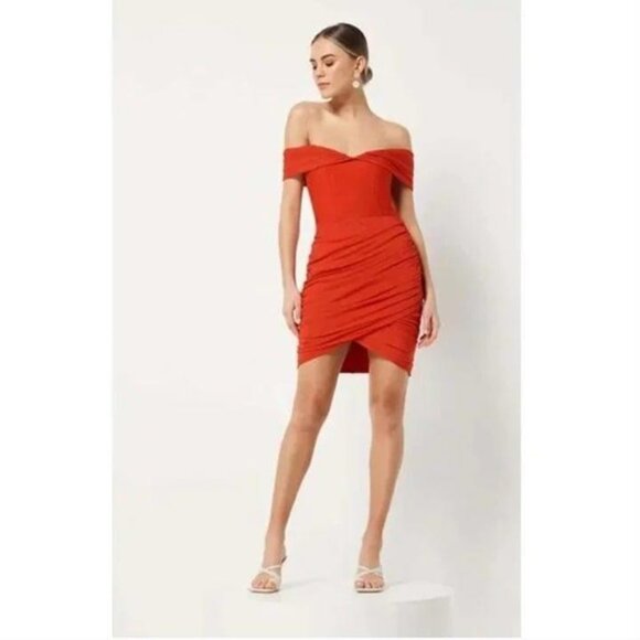 Elliatt Praise Mini Red Dress Size XL NWT